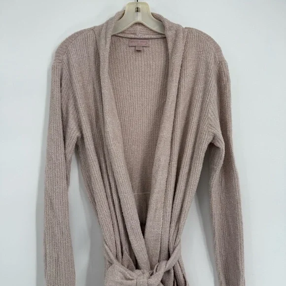 BAREFOOT DREAMS CozyChic Women's Robe Belted pink Size 2 small/medium bathrobe - Picture 4 of 11